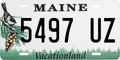 ME license plate 5497UZ