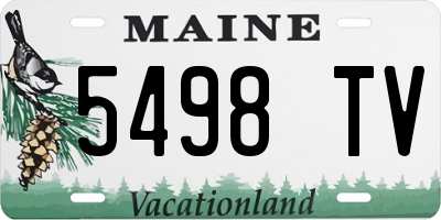 ME license plate 5498TV