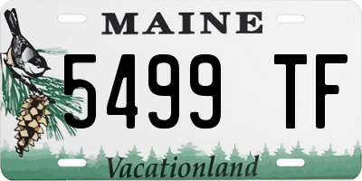 ME license plate 5499TF