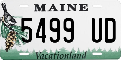 ME license plate 5499UD