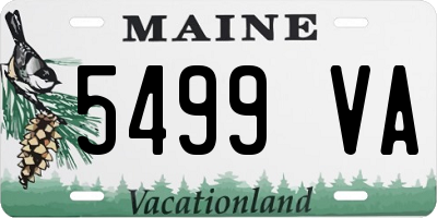 ME license plate 5499VA