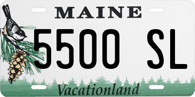 ME license plate 5500SL