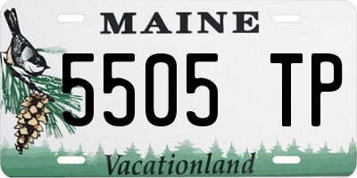 ME license plate 5505TP