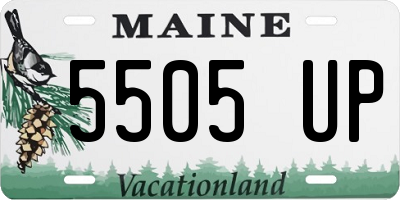 ME license plate 5505UP