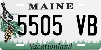 ME license plate 5505VB