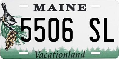 ME license plate 5506SL