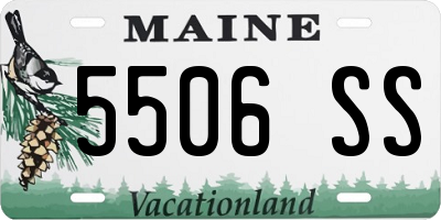 ME license plate 5506SS