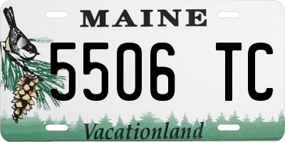 ME license plate 5506TC