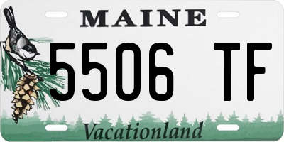 ME license plate 5506TF
