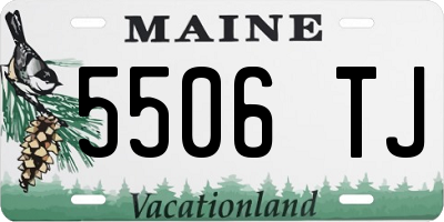 ME license plate 5506TJ