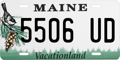 ME license plate 5506UD
