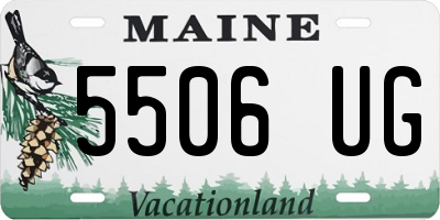 ME license plate 5506UG