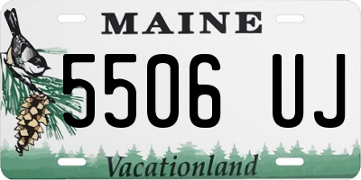 ME license plate 5506UJ