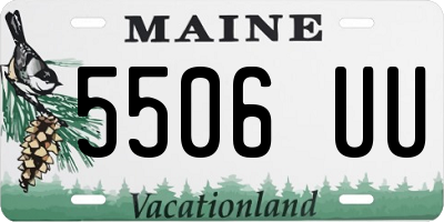 ME license plate 5506UU