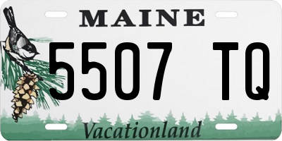 ME license plate 5507TQ