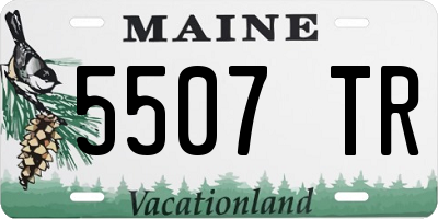 ME license plate 5507TR
