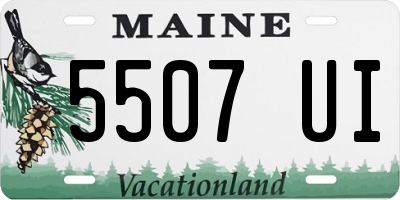 ME license plate 5507UI