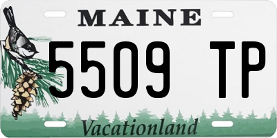 ME license plate 5509TP