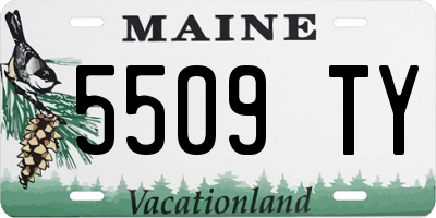 ME license plate 5509TY