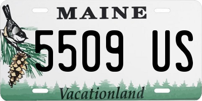 ME license plate 5509US