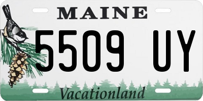 ME license plate 5509UY