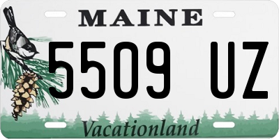 ME license plate 5509UZ