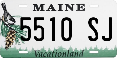 ME license plate 5510SJ