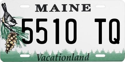 ME license plate 5510TQ