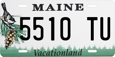 ME license plate 5510TU