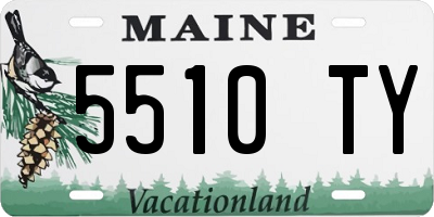 ME license plate 5510TY