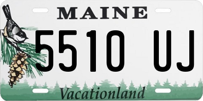 ME license plate 5510UJ