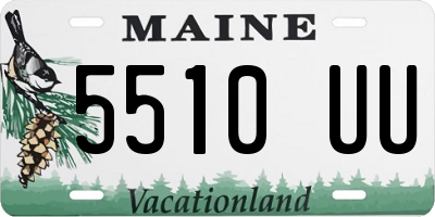 ME license plate 5510UU