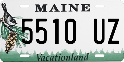 ME license plate 5510UZ