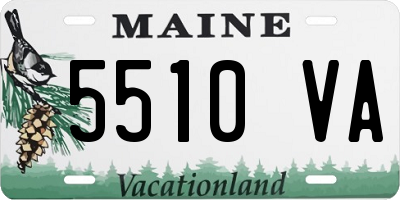 ME license plate 5510VA