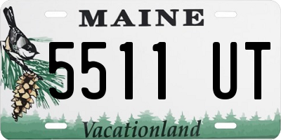 ME license plate 5511UT