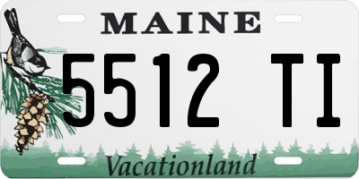 ME license plate 5512TI