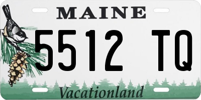ME license plate 5512TQ