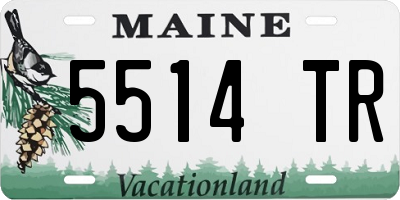 ME license plate 5514TR