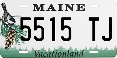 ME license plate 5515TJ