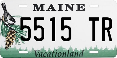 ME license plate 5515TR