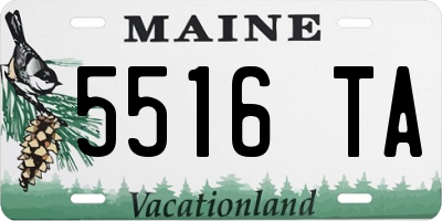 ME license plate 5516TA