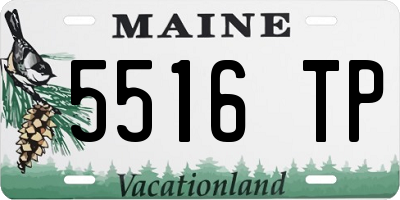 ME license plate 5516TP
