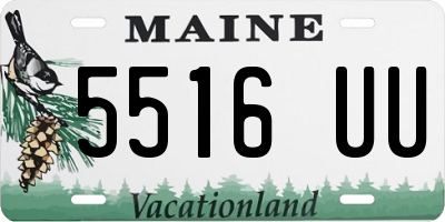 ME license plate 5516UU