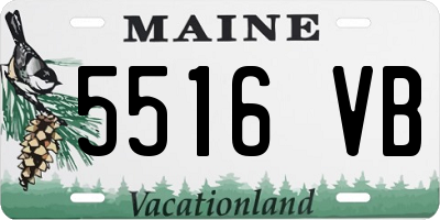 ME license plate 5516VB