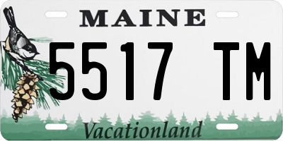 ME license plate 5517TM