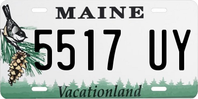 ME license plate 5517UY