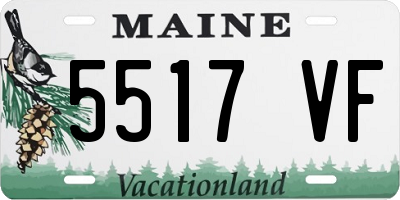 ME license plate 5517VF