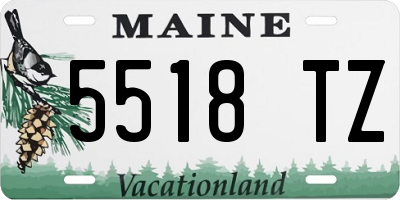 ME license plate 5518TZ