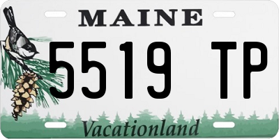 ME license plate 5519TP