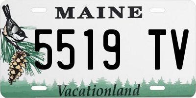 ME license plate 5519TV
